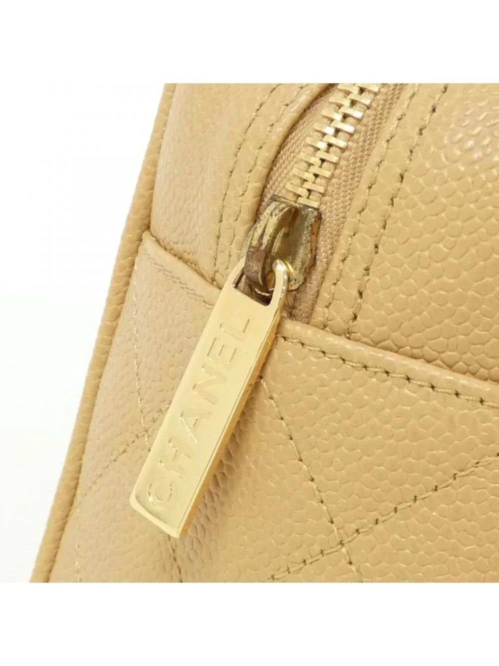 Chanel Boston Bag Travel Bags Beige